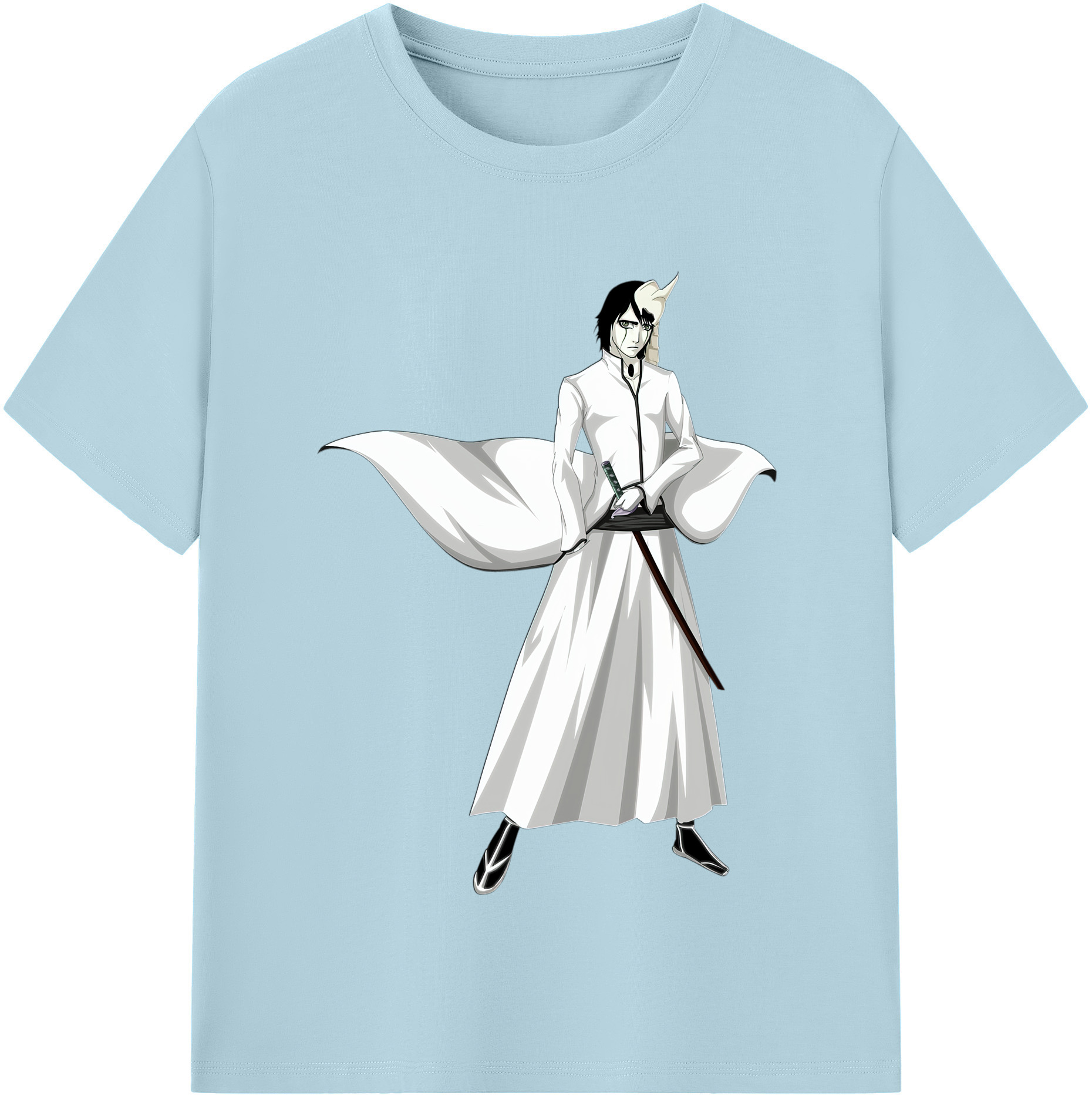 （画像用） ブリーチ ウルキオラ·シファー BLEACH Ulquiorra cifer 綿100％半袖Tシャツ（フロントプリント）